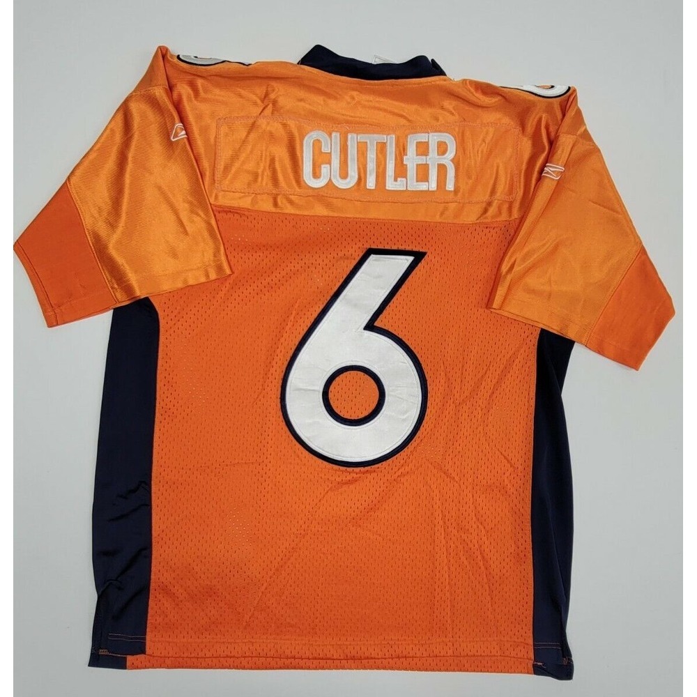 Denver Broncos #6 Cutler Stitched Jersey Reebok Orange Size 52